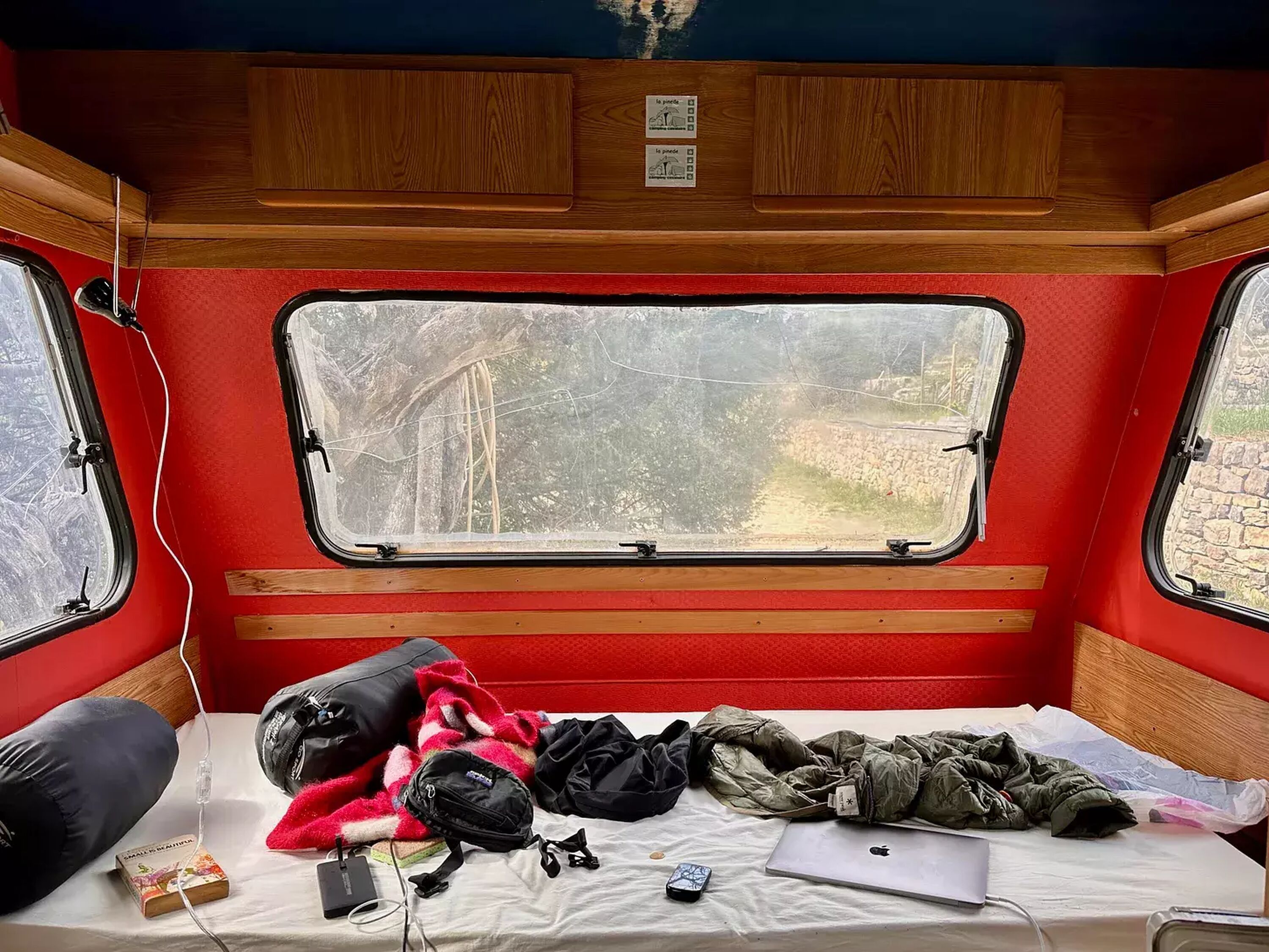 Warmshowers host offering me his old caravan