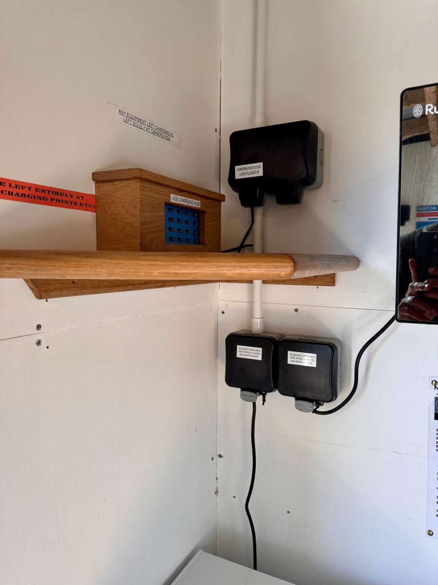 Electricity at Penzance campsite