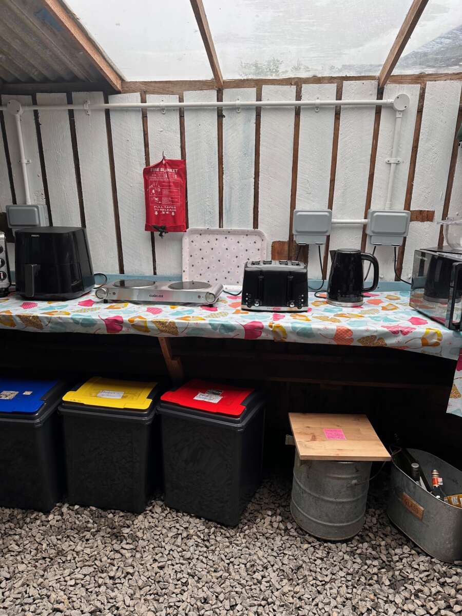 Kitchen at the Wheems Campsite on the Orkney Islands