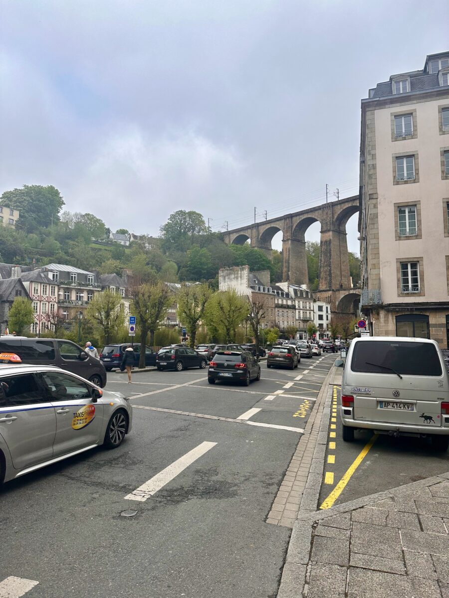 EuroVelo 1 - the aquaduct in Morlaix