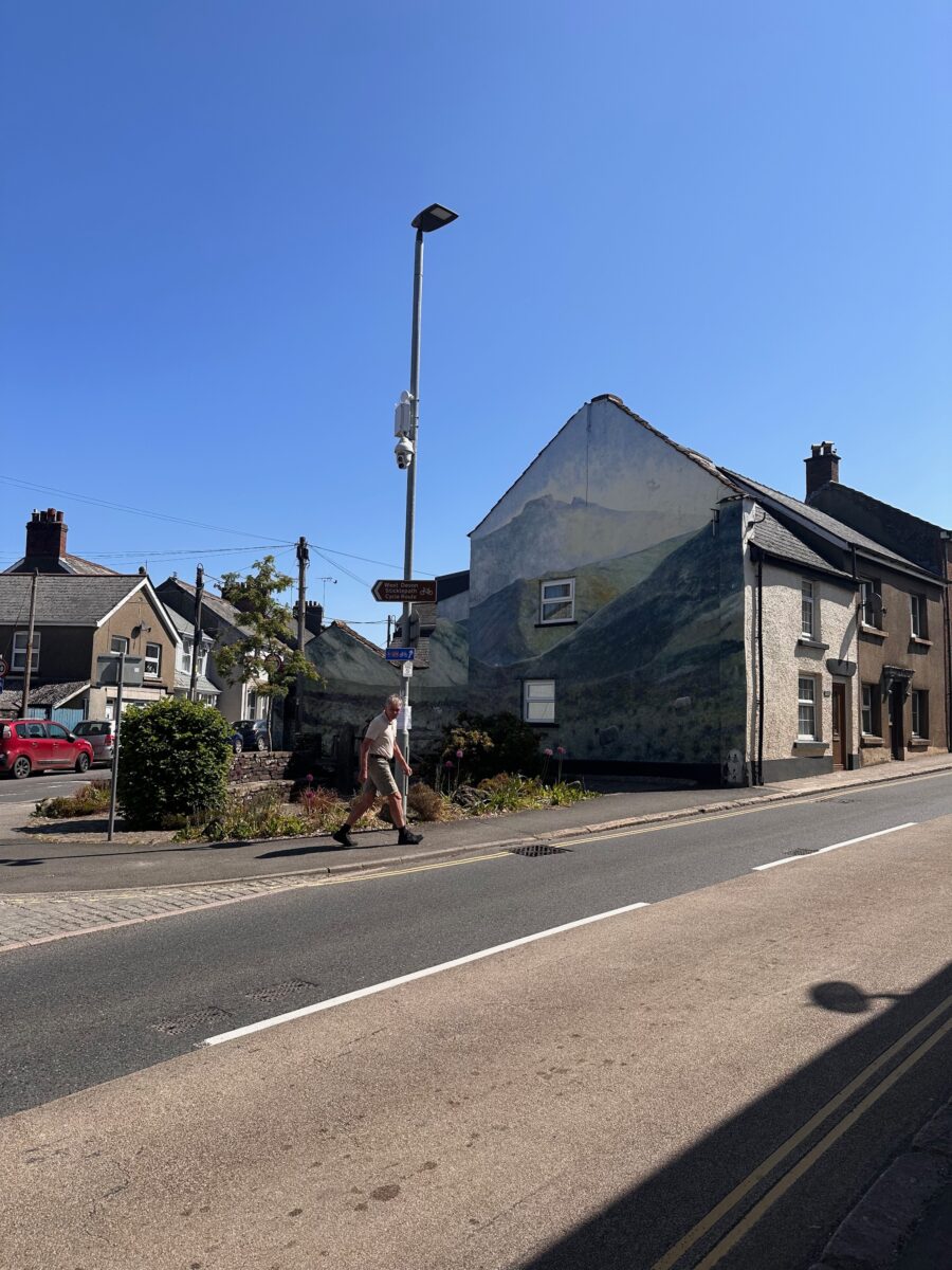 Land's End to John o'Groats - beautiful mural in Okehampton