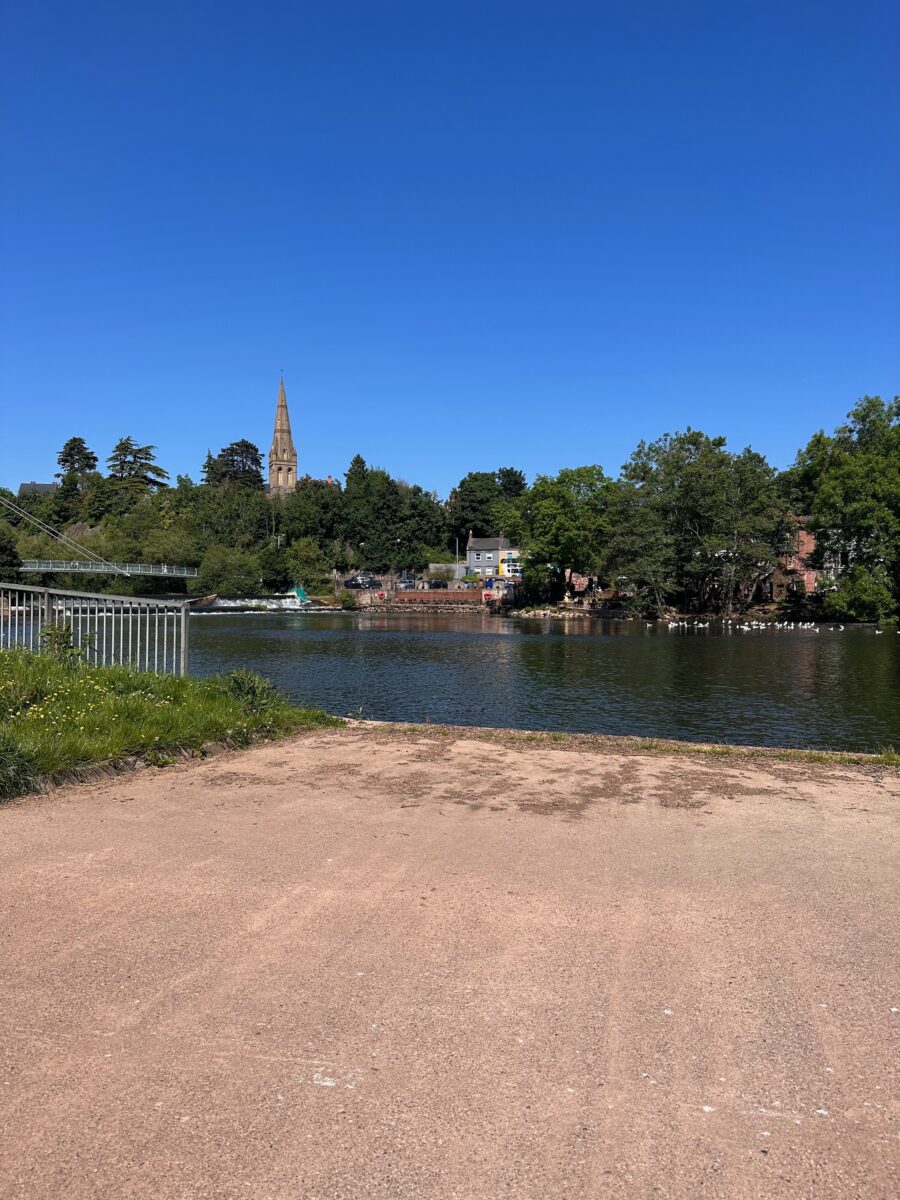Land's End to John o'Groats - banks of River Exe
