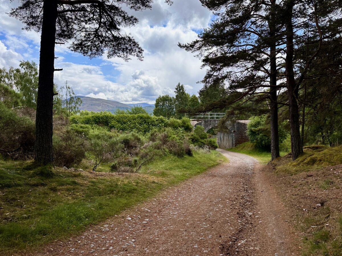 EuroVelo 1 - bike path near Aviemore