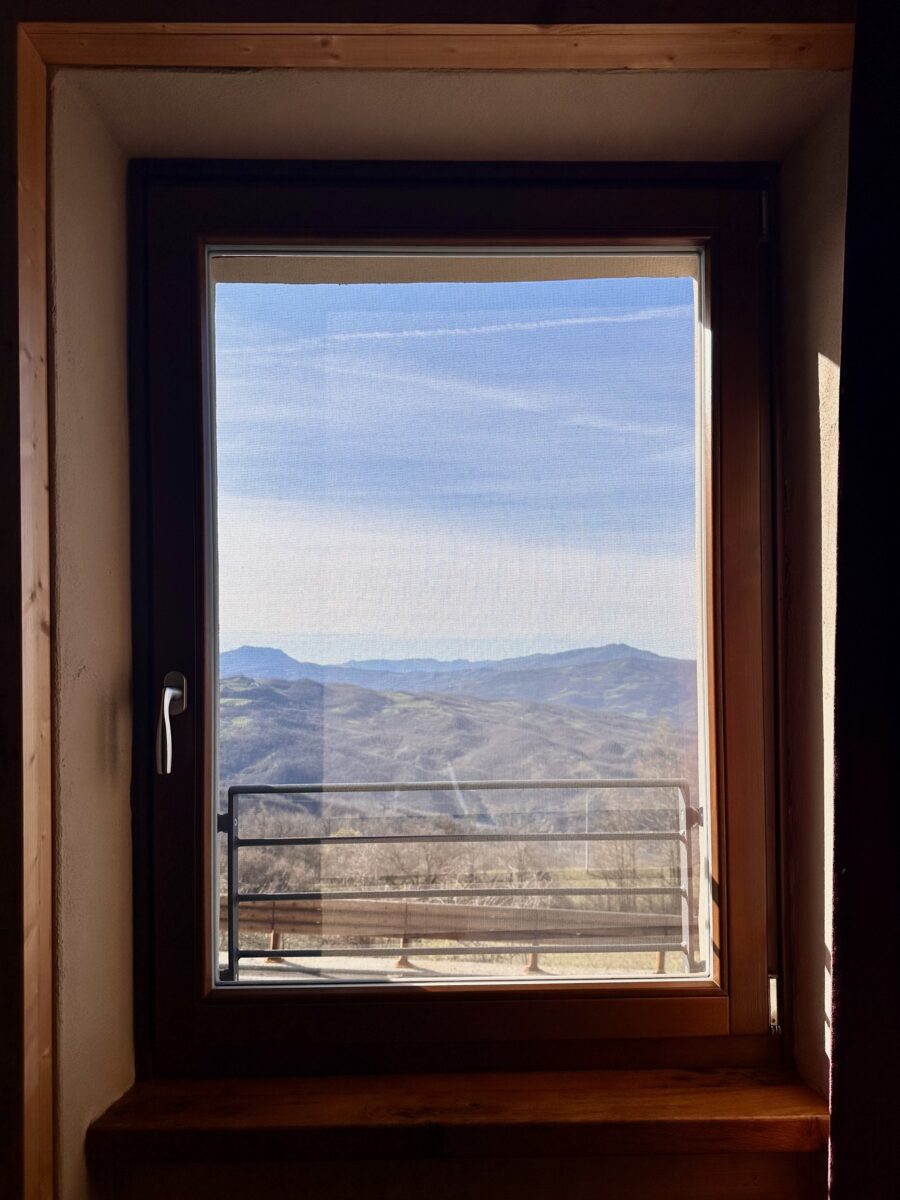 EuroVelo 5 - view from my room in Berceto