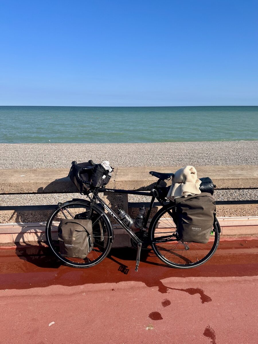 Eurovelo 4 - my Surly Disc Trucker in Dieppe, Normandie