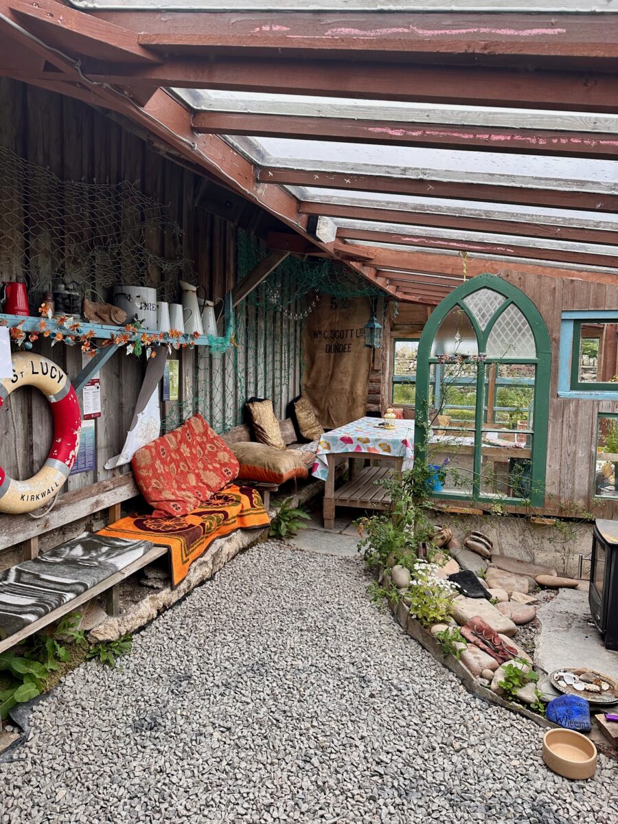 Beautiful common room at Wheems Campsite on the Orkney Islands