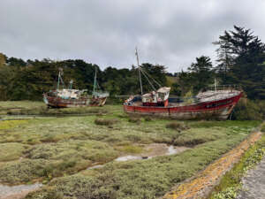 EuroVelo 4 - Ship graveyard near Plougasnou, Bretagne, France