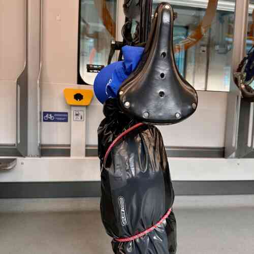 Bike transport to Bari in a train