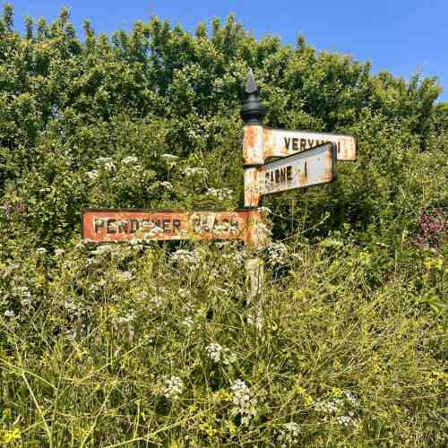 Land's End to John o'Groats - street signs in Cornwall