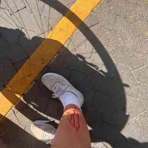 That happens when you get your bike off the train without unloading