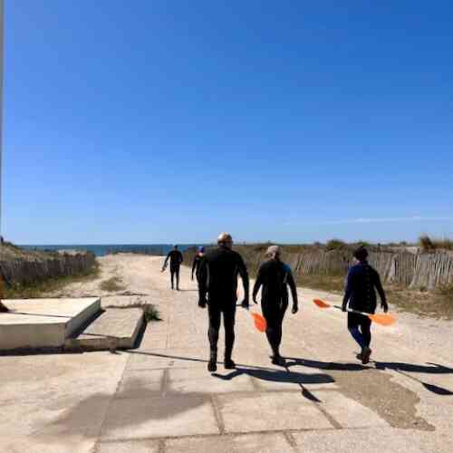 Eurovelo 8 - cold water swimmers on the french riviera