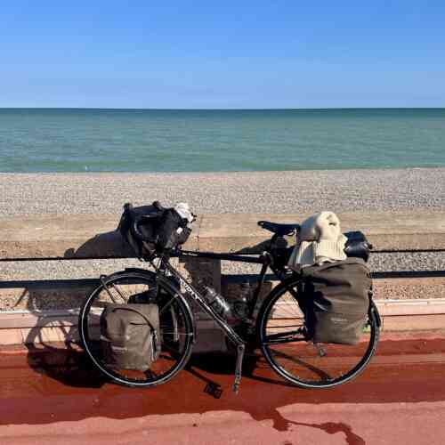 Eurovelo 4 - my Surly Disc Trucker in Dieppe, Normandie