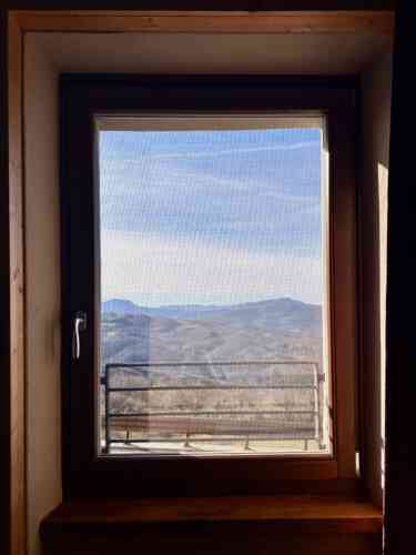 Blick aus meinem Zimmer im Le Spine, nahe Berceto