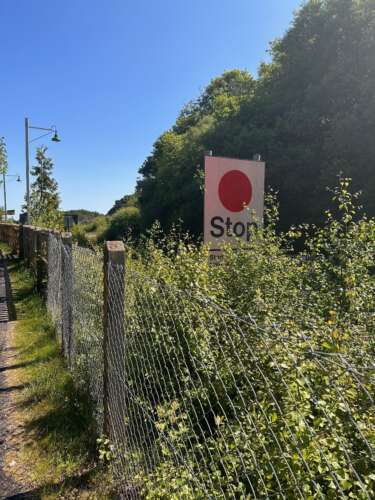 Land's End to John o'Groats - rail crossing near Okehampton