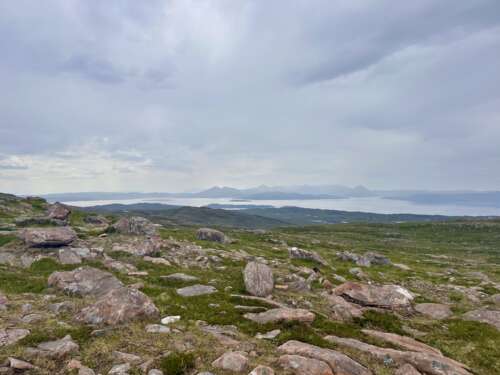 North Coast 500 - view on the Isle of Skye from Meall Gorm