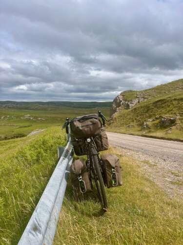 North Coast 500 - my Surly Disc Trucker on Loch Eriboll
