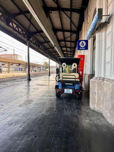 Train station in Bologna. I see faces!