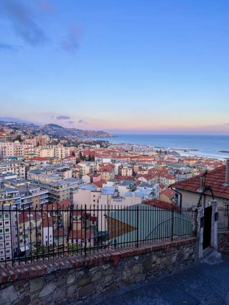 EuroVelo 8 - Beautiful view on Sanremo