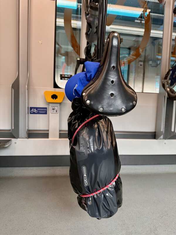 Bike transport to Bari in a train