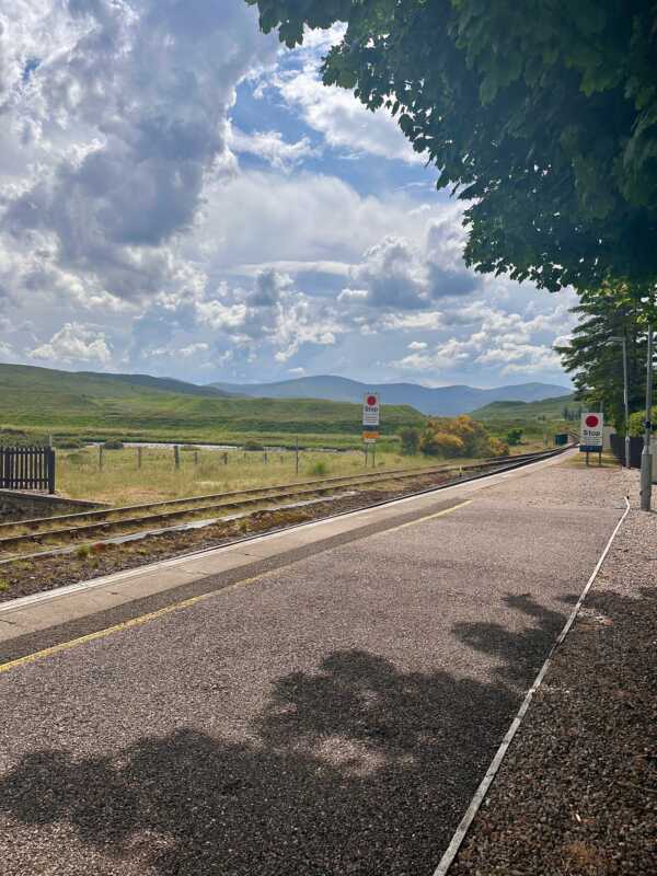 North Coast 500 - train station in Achnasheen