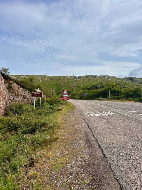 North Coast 500 - a road sign for the NC500