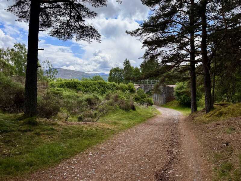 EuroVelo 1 - bike path near Aviemore