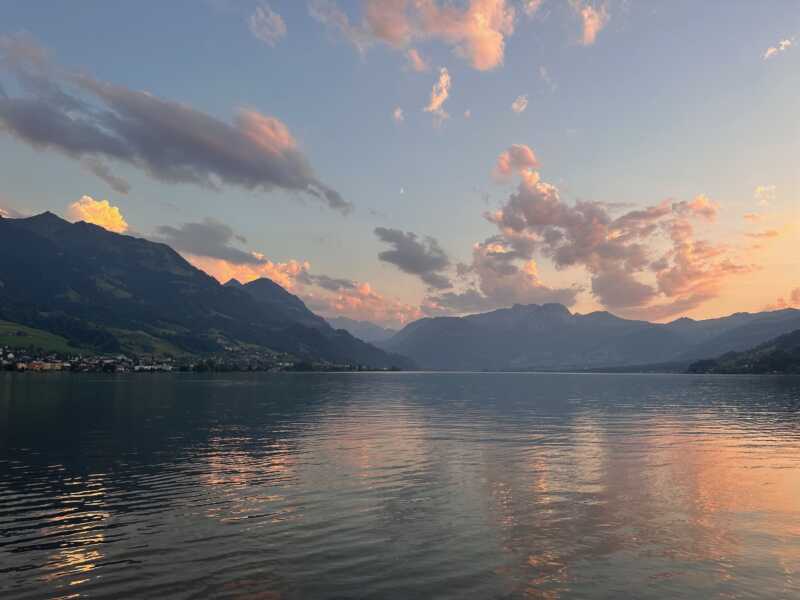 Eurovelo 5 - View on Sarner See