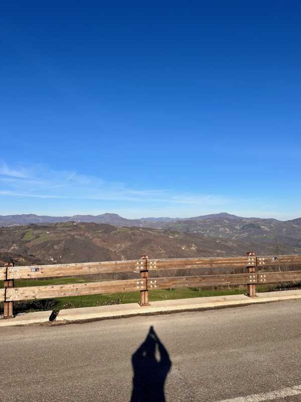 EuroVelo 5 - view from Berceto