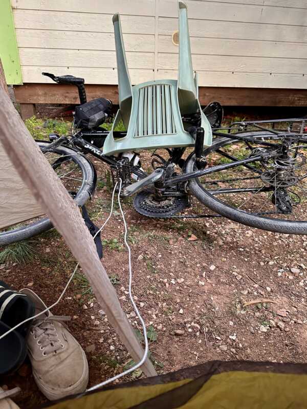 Keeping your bike safe on a campsite