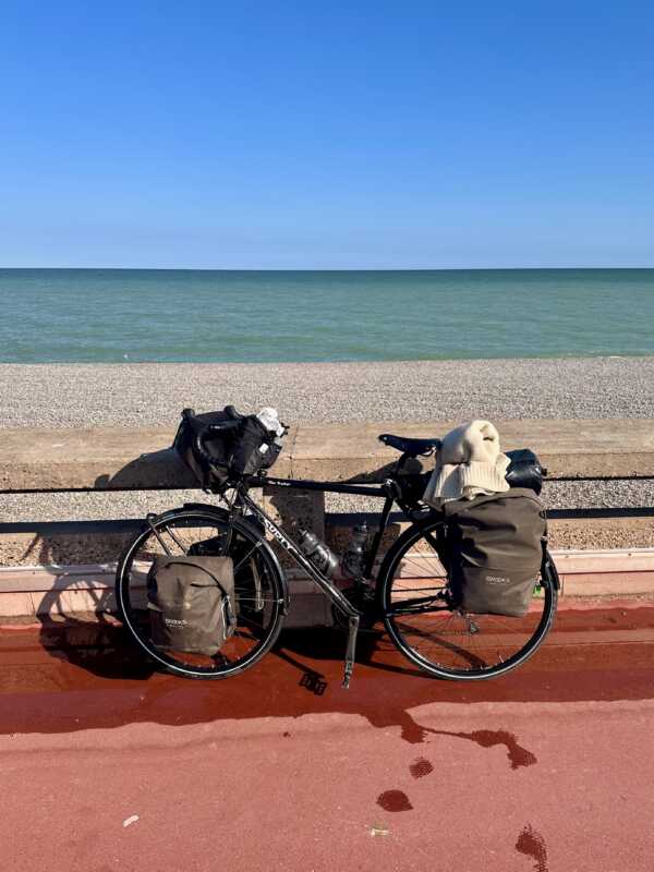 Eurovelo 4 - my Surly Disc Trucker in Dieppe, Normandie